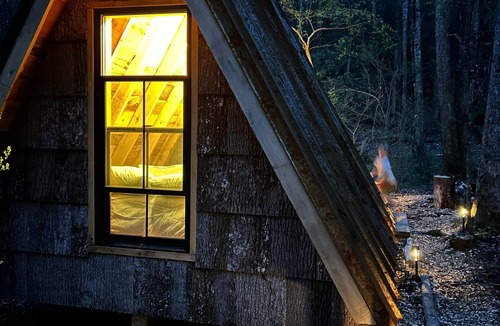 Zirconia Cabin | Creekside Rustic A-Frame