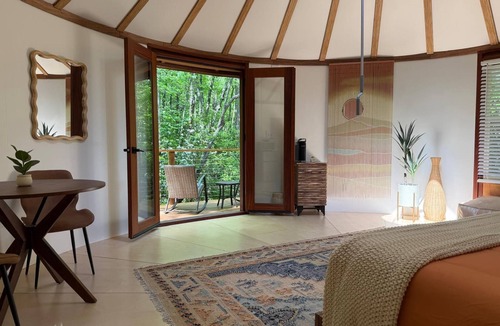 Balsam Grove Cabin | Creekside Yurt - The Dreamer