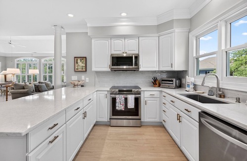 Debordieu Colony Villa | DeBordieu getaway with screened porches, deck & community pool
