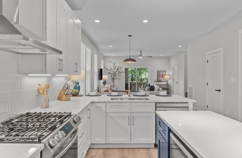 East Raleigh House | Design-Forward 3BR: King Suite, Pet-Friendly Fenced Yard, Office, Near Greenway