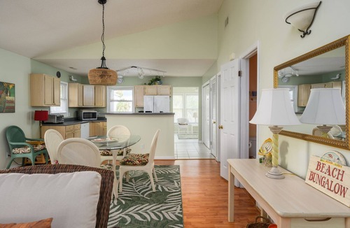Beachwalk House | Dog-Friendly Bungalow with golf cart, just a block to the beach!
