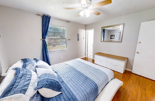 Northside House | Dog-friendly retreat with a private saltwater pool, inviting patio & W/D