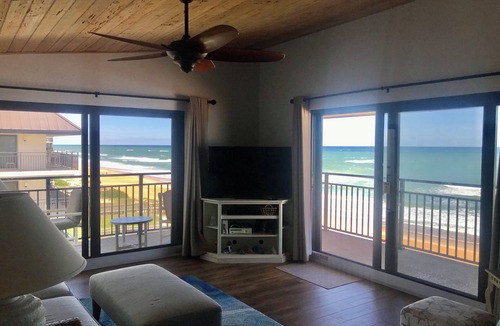 Ormond-by-the-Sea Condo | "Dolphin Lookout" Indies House ocean front condo with gorgeous beach views