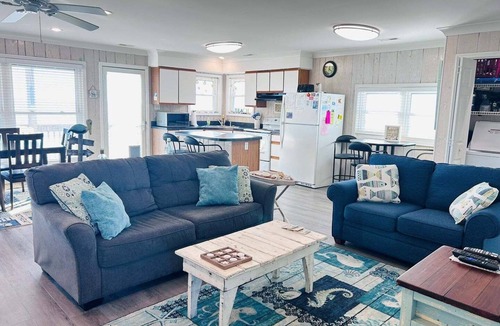 Holden Beach House | Experience beachfront bliss at Sea It All in Holden Beach, NC, perfect for 6 guests.