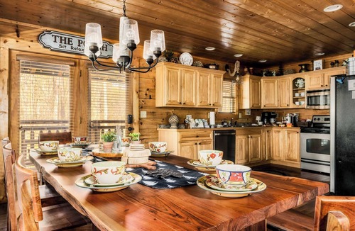 Sevierville Cabin | Family Fun Cabin: Hot Tub, Game Room & BBQ!