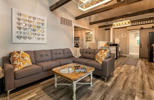 Goreville Cabin | French Country Cabin Dock & Screened Porch