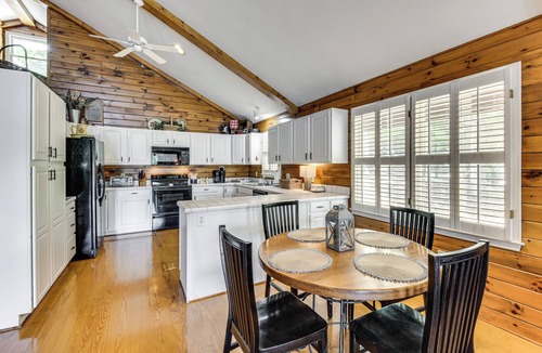 Six Mile Cabin | Game Room, Dock & More! Panoramic Lakefront Oasis