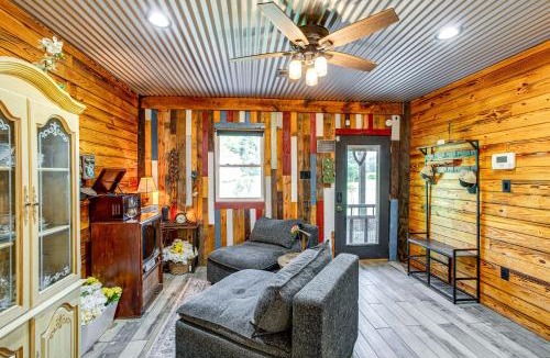 Orangeburg County House | Glamping Cabin on Private Pond w/Deck