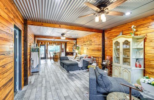 Orangeburg County House | Glamping Cabin on Private Pond w/Deck