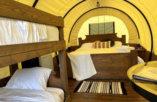 Lillington House | Go Glamping in North Carolina at this Wonderful Riverside Covered Wagon in Lillington