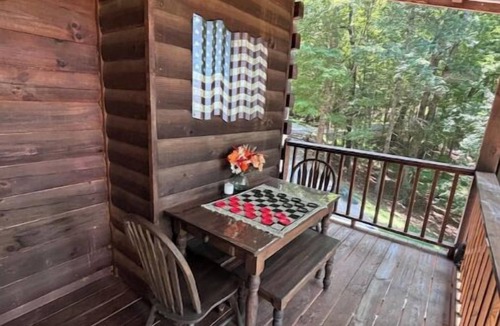 Blairsville Cabin | Hot tub, Fire pit, Game room, private Property, Mountain views, dog friendly