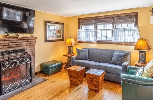 Maggie Valley Cabin | Idyllic getaway with ponds, fireplace, AC, WiFi - snowbird, biker & pet-friendly