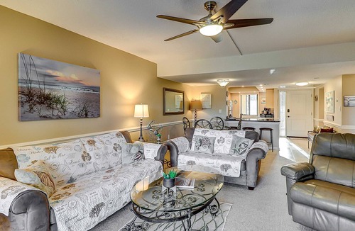 Folly Field Villa | Island Club retreat with pool, hot tub, beach access & balcony
