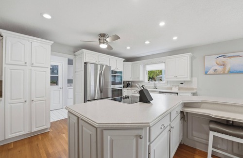 Westport Villa | Lakefront Home + Saltwater Pool + Slide | Private Dock, Fire Pit | Sip, Sip Away