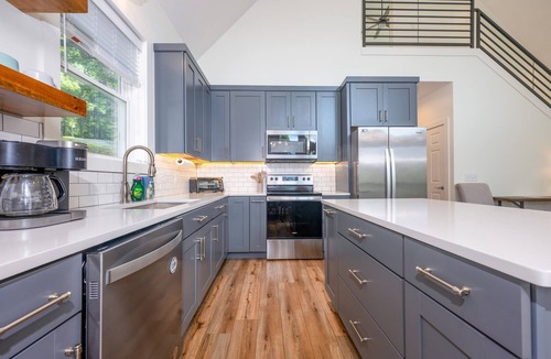 Robbinsville House | Lakefront Home with Dock, Hot Tub & Views