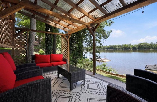 Southmont House | Lakefront, Hot tub, Theater Game w/Private Dock
