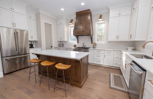 Salem House | Lakefront NEW BUILD on pristine Lake Keowee w/game room & double-decker dock!
