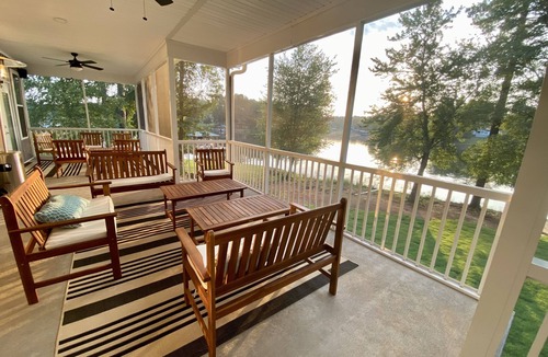 Cross Hill House | Lakefront property, private dock, enjoy swimming and boating on Lake Greenwood.