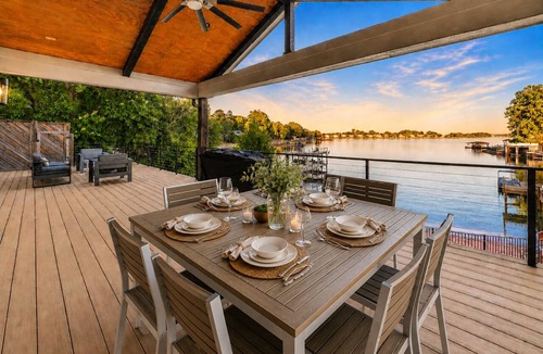Westport House | Lakeshore Adrift - Exclusive Lakefront Home w/Heated Pool & Custom Bunks