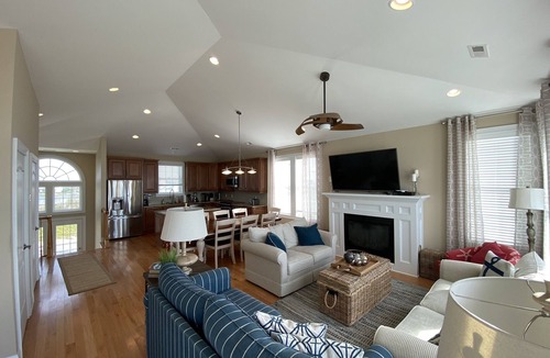 North Topsail Beach House | Luxury Beach Front Home, Amazing Views Heated Pool & Fireplace featured on HGTV!