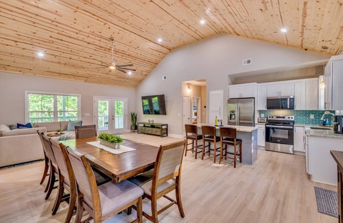 Fair Play House | Luxury Lakefront Retreat with Dock & Hot Tub