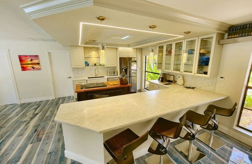 Florida North Atlantic Coast House | Luxury Waterfront 3/3 Pool,Hot Tub,Kayak,BoatDock. 5 Min to Beach,Stadium