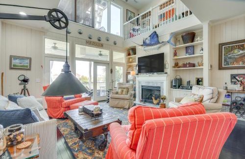 Ocean Ridge House | Marina & Golf Course Views: Edisto Island Home