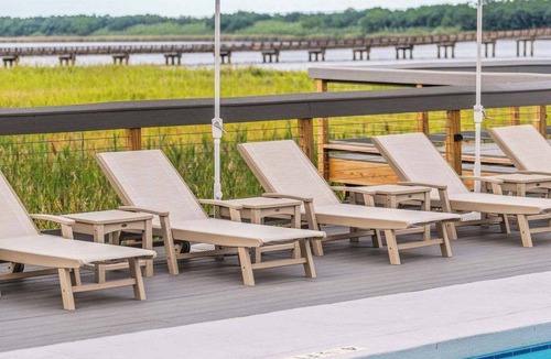 Georgetown House | Marsh View Cottage with Pool + Boat Slip