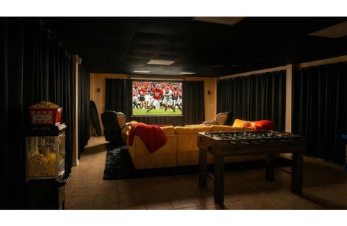 Athens House | Massage Chairs - Theater Room - By UGA - Swing Set