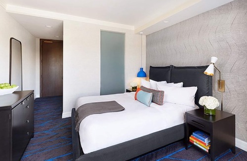 Music Row Hotel | Modern, Pet-friendly King Stay Near Gibson Guitar Factory! Gym Access, & Dining!