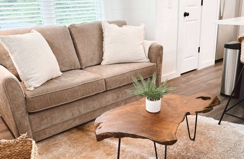 Marble House | Modern Tiny Home Retreat Fire Pit + Pond Views + Across from Casino