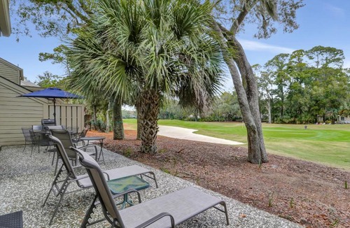 Sea Pines House | New Listing 2373 Racquet Club Gorgeous Golf Course View Steps from Harbourtown Sea Pines