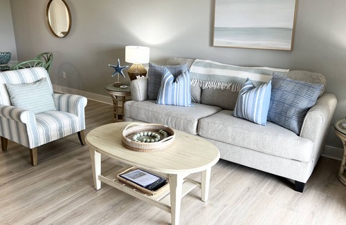 Oceanmarsh Subdivision Condo | Newly Renovated Oceanfront condo, steps from beach, 2 balconies