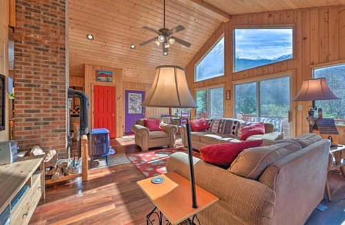 Bryson City House | North Carolina Escape w/Deck, Grill & Fire Pit!