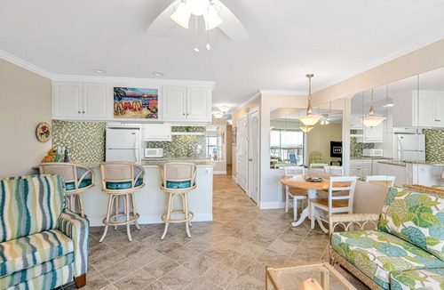 Emerald Isle Condo | Oceanfront ~ 1 bd/1 ba ~ Top Floor ~ Elevator ~ 1302 Queens Court ~ "SweetWater"