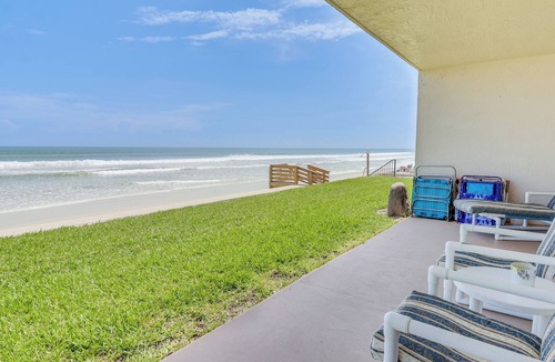 New Smyrna Beach Condo | Oceanfront Escape @ Hacienda del Sol II