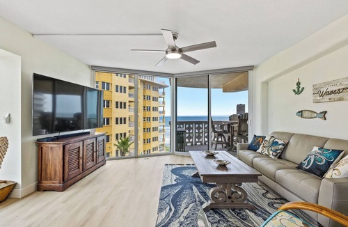 New Smyrna Beach Condo | 🏖️Oceanfront Golden Arms | Pool | Walk to shopping & dining | #501🌊