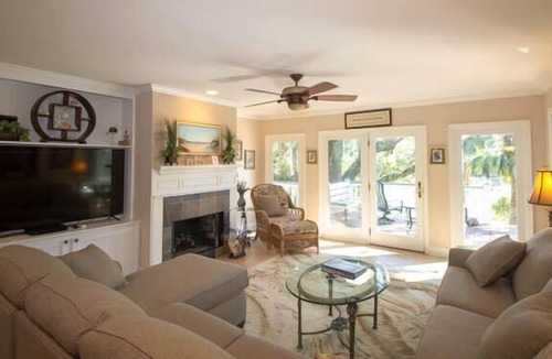 Saint Helena Island House | on canal with dock~walk to beach, marina, activity center~screened patio
