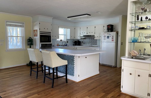 Edisto Island House | Partial OCEAN VIEW! Fenced yard bring doggo. WaterFront DOCK Fishing