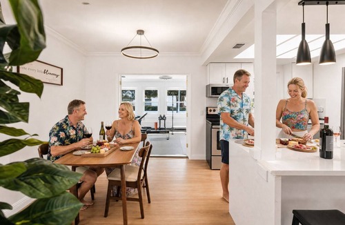 Featherock House | Pool Spa Retreat | Private Pickleball Court + Gym