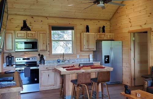 Whittier Cabin | Private Cabin Hot Tub 2 Kings
