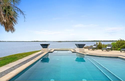 Sneads Ferry House | Private Island Home- Heated Pool, Views, Sleeps 24