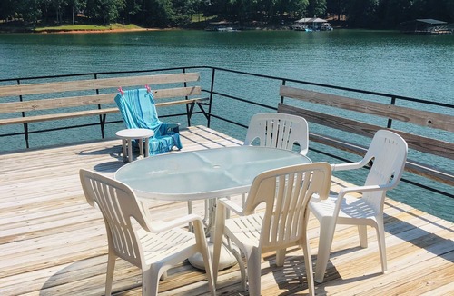 Townville House | Private Lakeside home on Hartwell Lake. Deep water dock. Huge views. Pets ok.