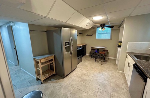 Mableton Apartment | Private office space plus studio vibe bedroom/living room. Full kitchen W&Dryer