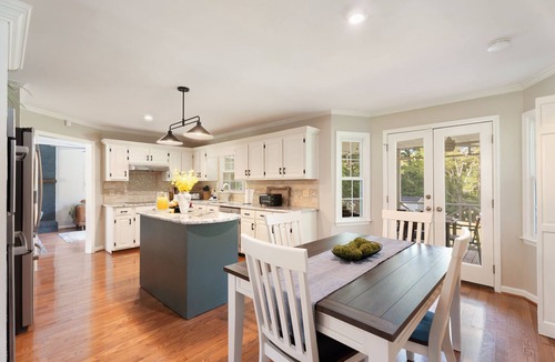 Clayton House | Private Pickleball Retreat Near Raleigh w/Hot Tub + Sleeps 14