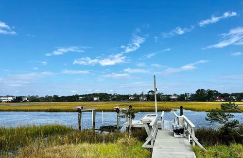 Saint Helena Island House | Private Pool and Dock, Steps from the Beach, Beautiful Sunset Views