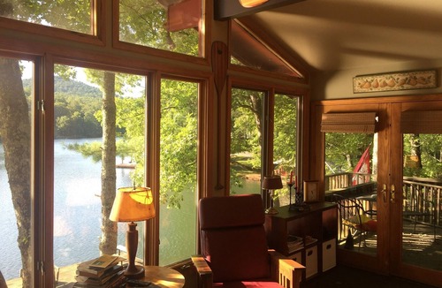 Mountain Rest Cabin | Quaint two bedroom cabin just a few steps away from and on Mountain Rest Lake.