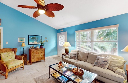 Sebastian Highlands House | Quiet tropical haven with children's items, covered patio, grill, smart TV, & AC