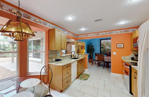 Sebastian Highlands House | Quiet tropical haven with children's items, covered patio, grill, smart TV, & AC
