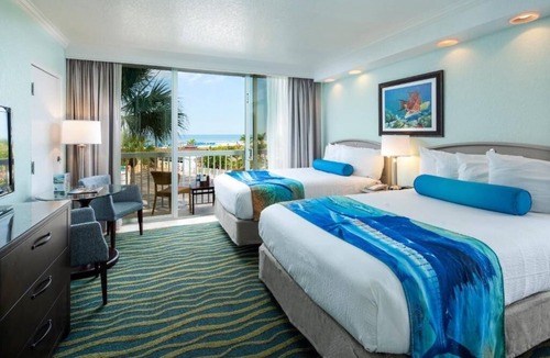 St. Pete Beach Hotel | Resort View 2 Double Beds with Balcony at RumFish Beach Resort, Pools